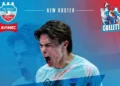 Grafica ufficiale dell'Avimec Modica che annuncia l'arrivo dello schiacciatore Robert Lazar, classe 2007, nuovo innesto della squadra per il campionato di Serie A3.