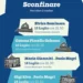 Locandina della seconda edizione di "Sconfinare – Voci oltre il confine", rassegna letteraria di Pozzallo con il calendario degli incontri in programma dal 13 luglio al 5 agosto tra Villa Comunale e Piazza Municipio