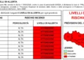 Tabella della Protezione Civile della Sicilia con i livelli di allerta rischio incendi del 21 luglio 2026: tutte le province siciliane sono in livello di attenzione con pericolosità alta