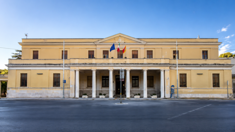 Facciata dell'edificio che ospita temporaneamente il Centro Autismo dell'ASP di Ragusa in via Berlinguer