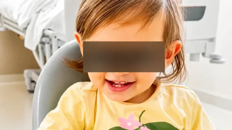 Azzurra durante le cure
