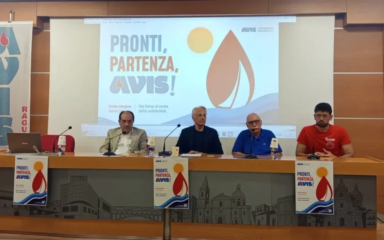 Conferenza stampa di AVIS Provinciale Ragusa per la presentazione della campagna estiva 2026 dedicata alla promozione della donazione di sangue e plasma