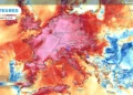 Mappa Meteored con le anomalie di temperatura previste sull'Europa a metà luglio 2026, che mostra valori molto superiori alla media su Italia, Francia, Germania e Regno Unito