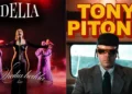 Locandina dei concerti a Ragusa: a sinistra Delia sul palco del Sicilia Bedda Tour, a destra il cantante Tony Pitony