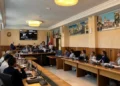 Seduta del Consiglio provinciale del Libero Consorzio Comunale di Ragusa durante la discussione e l'approvazione del documento sulle infrastrutture e della variazione di bilancio