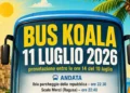 Locandina del discobus gratuito per il Koala in programma l'11 luglio 2026 con indicazione di data, orari del servizio e fermate previste a Ragusa e Marina di Ragusa