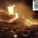 Incendio di rifiuti speciali non pericolosi nell'area del mercato ortofrutticolo di Comiso durante un intervento notturno della Polizia provinciale di Ragusa
