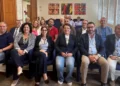 Rappresentanti del Libero Consorzio Comunale di Ragusa, dell'Asp, dell'Istituto Zooprofilattico Sperimentale della Sicilia e delle organizzazioni agricole durante la presentazione del protocollo d'intesa sui controlli sanitari del latte.