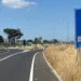 Rotatoria sulla SP 5 tra Villa Orchidea e l'aeroporto di Comiso, tratto interessato dalle verifiche del Libero Consorzio di Ragusa dopo la segnalazione di alcuni avvallamenti sulla carreggiata