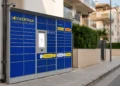 Locker per il ritiro pacchi installato in via Risorgimento a Modica