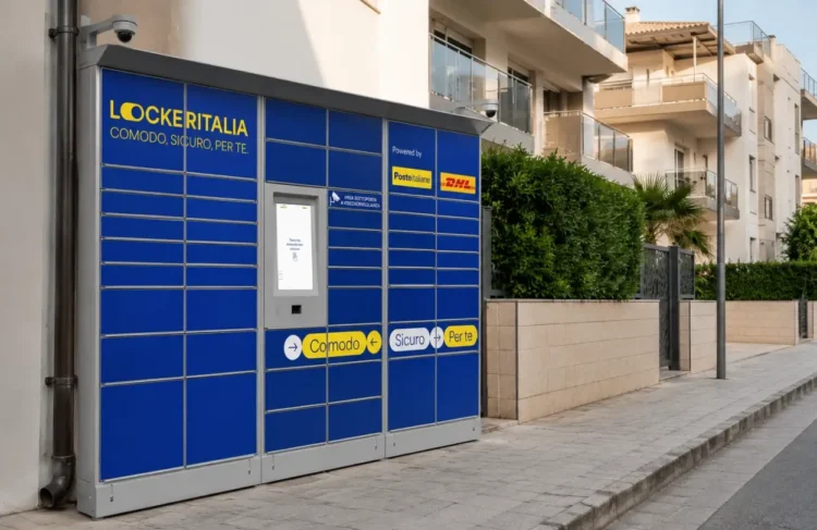 Locker per il ritiro pacchi installato in via Risorgimento a Modica
