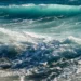 Mare agitato davanti alla costa di Torre di Mezzo, dove un turista di 50 anni ha perso la vita