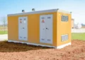 Cabina elettrica di distribuzione dell'energia a Marina di Ragusa, utilizzata per la gestione della rete elettrica locale
