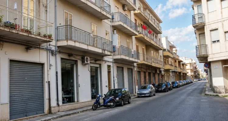 Via residenziale del centro storico di Scicli