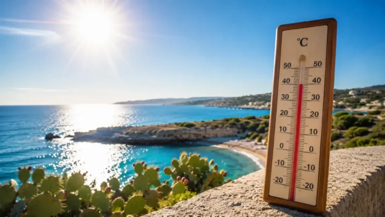 Termometro oltre i 40 gradi davanti al mare della costa ragusana durante l'allerta rossa per il caldo in Sicilia