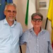 Incontro istituzionale tra due rappresentanti negli uffici del Centro per l'Impiego di Ragusa durante la presentazione degli interventi finanziati dal PNRR