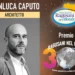 Ritratto dell'architetto Gianluca Caputo, premiato alla 31ª edizione del Premio Ragusani nel Mondo 2026, con il logo dell'associazione e della manifestazione