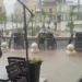 Scoglitti, piazza Cavour allagata dopo il temporale