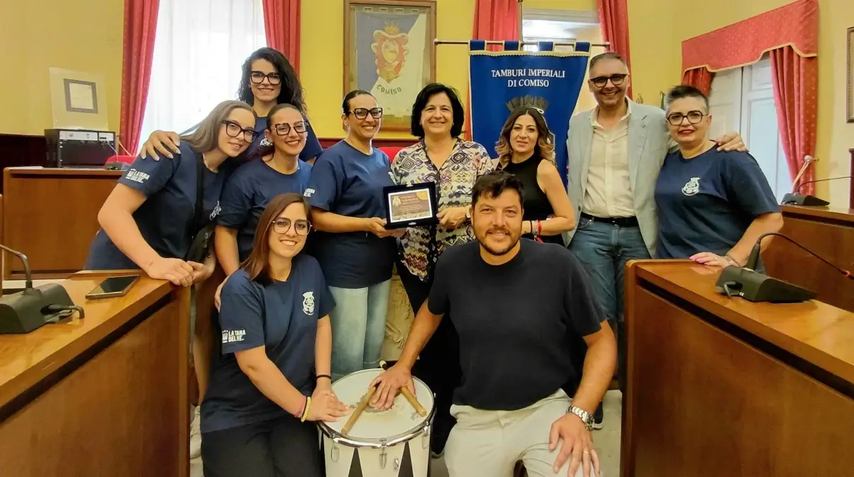 Tamburi Imperiali di Comiso premiati dopo il secondo posto ad Antrodoco