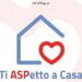 Logo del progetto "Ti ASPetto a Casa" dell'Asp di Ragusa con una casa stilizzata e un cuore rosso al centro