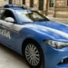 Volante della Polizia di Stato parcheggiata durante un servizio di controllo del territorio a Vittoria