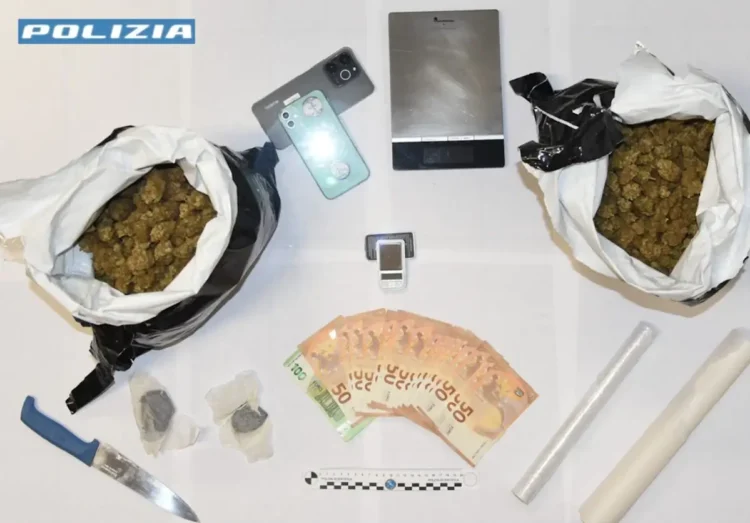 Comiso, arrestato un 32enne: sequestrati oltre 1,6 chili di marijuana