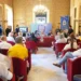 Conferenza stampa delle Finali Scudetto di beach soccer nella Sala degli Specchi di Palazzo Iacono a Vittoria