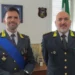 Il Maggiore Marco Migliaro e il Colonnello Gianbattista Vismara in uniforme nella sede del Gruppo GdF di Ragusa