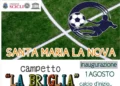 Locandina del Comune di Scicli per l'inaugurazione del campetto "La Briglia" a Santa Maria La Nova, 1 agosto.