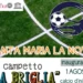 Locandina del Comune di Scicli per l'inaugurazione del campetto "La Briglia" a Santa Maria La Nova, 1 agosto.