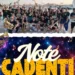 I musicisti della Civica Filarmonica di Modica in posa con i propri strumenti sul lungomare, al tramonto