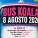 Locandina del Bus Koala 8 agosto 2026 con orari delle fermate: Ibla, Scalo Merci, Via Brin, Koala.