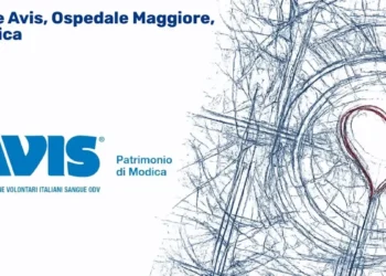 Logo AVIS con la scritta "Patrimonio di Modica" e l'indicazione della sede presso l'Ospedale Maggiore di Modica