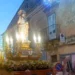 Il simulacro del Santissimo Salvatore portato in processione al crepuscolo tra le vie del centro storico di Chiaramonte Gulfi