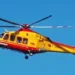 Elicottero giallo dell'elisoccorso