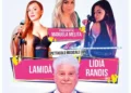 Locandina dello spettacolo con i volti di Lamidà, Manuela Melita, Lidia Randis ed Enrico Guarneri.