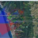Mappa dell’area di ricerca dell’ultraleggero scomparso tra Fuscaldo, San Pietro di Fuscaldo e Scarcelli
