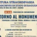 Locandina dell'Archivio di Stato di Ragusa con il documentario Intorno al monumento e i loghi di ANPI e ANEI