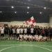Le squadre di Avimec Modica e Domotek Reggio Calabria in foto di gruppo a fine allenamento congiunto