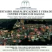Locandina del convegno CONFRESTAURO su restauro del centro storico di Ragusa, veduta notturna di Ragusa Ibla