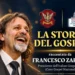 Logo della Modica Gospel Academy: un campanile barocco disegnato in rosso sopra il nome in rosso e blu e la sigla MGA