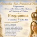 Locandina con il programma di arrivo della statua della Madonna di Fatima a Valguarnera