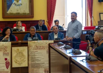 Presentazione della sagra della vendemmia di Pedalino nell'aula consiliare di Comiso