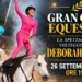 Locandina del Gran Galà Equestre: volteggiatrici su cavalli bianchi, spettacoli equestri Fiera di Ragusa