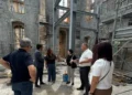 TIPS4UA Ragusa, delegazione e rappresentanti comunali durante un sopralluogo in un cantiere