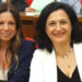 La sindaca di Comiso Maria Rita Schembari e l'assessore Giusi Cubisino sedute in aula durante un impegno istituzionale