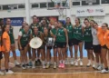 La Passalacqua Ragusa festeggia con il Trofeo delle miniere al termine della gara al Pala Cannizzaro di Caltanissetta