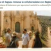 Turismo esperienziale a Ragusa: guida con turisti davanti a una chiesa barocca e cooking class. Immagine generata con intelligenza artificiale