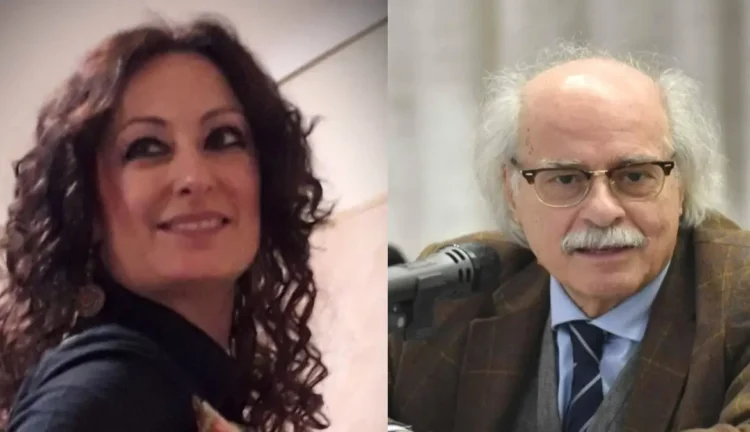 Daniela Fava e Domenico Pisana del Caffè Letterario Quasimodo di Ispica in due ritratti affiancati