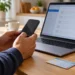 Smartphone e portatile con casella di posta per il domicilio digitale. Immagine generata con intelligenza artificiale.
